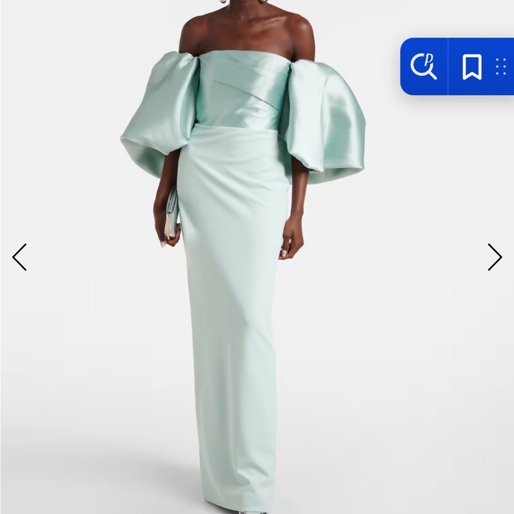 Solace London Floris Open-back Gown